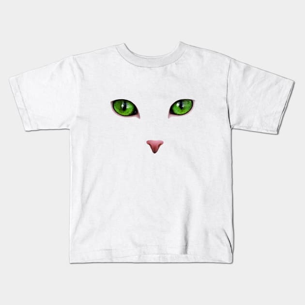 Cat's eyes Kids T-Shirt by Sinmara